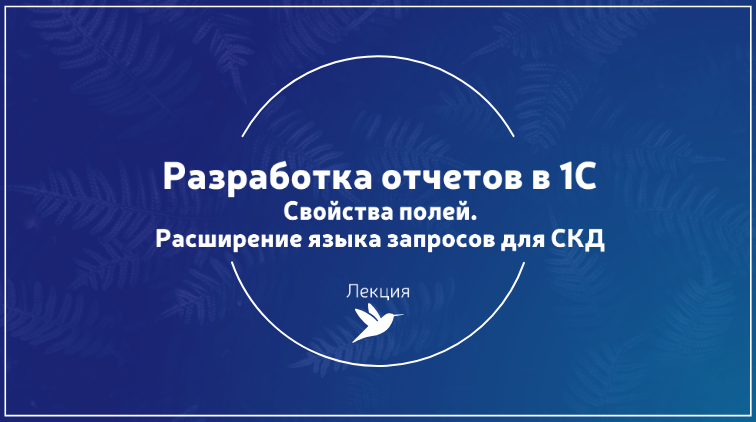 #T3. Свойства полей. Расширение языка запросов для СКД